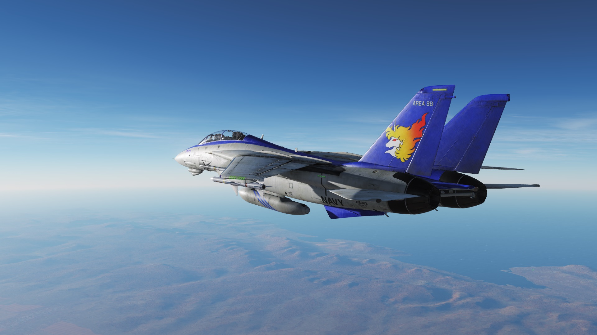 Vf 00 Shin Kazama Area Fictional F14 Tomcat Skin